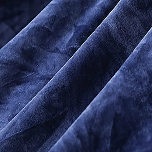 Vista 2 de Funda elástica para sofá en forma de L, de terciopelo de 1, 2, 3, 4 asientos, funda suave para sofá (azul, 1 asiento de 35-55 pulgadas)