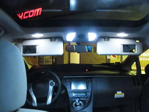 Vista 2 de iJDMTOY (4) focos LED de repuesto de xenón blanco 4-SMD 1.25" 31 mm para interior de auto Mapa Domo luces