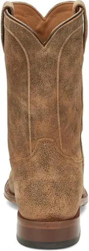Vista 5 de Tony Lama Monterey Desert Roper Botas de cuero de cabra occidental punta redonda para hombre - Ep3550