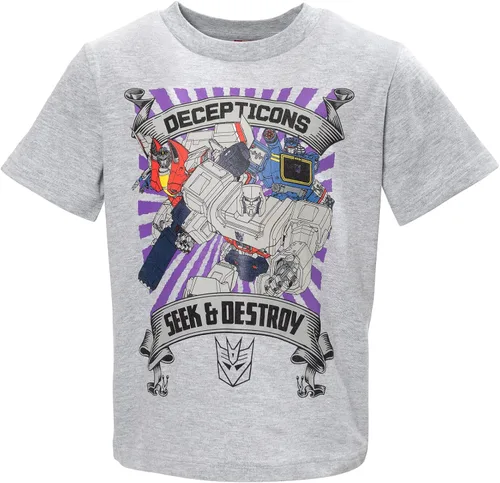 Vista 5 de Transformers Bumblebee Optimus Prime Megatron - Paquete de 3 camisetas para niños pequeños y grandes