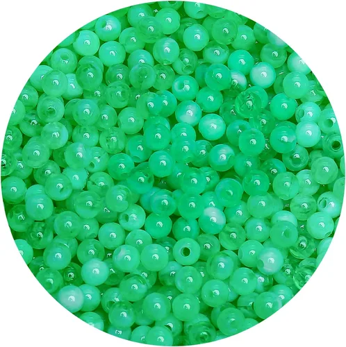 Vista 62 de BONNY BOXX 2000 piezas 4 mm cuentas redondas de acrílico de zafiro suave, bolas de plástico de chicle de burbujas, cuentas gruesas de bolas