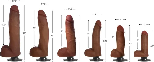 Vista 2 de Jock - Consolador vibrador mediano con bolas - 6 pulgadas