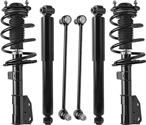 Vista 83 de Detroit Axle - Kit de puntales delanteros de 6 piezas para Ford Escape 2014-2019, 2 puntales y muelles helicoidales, 2 enlaces de barra