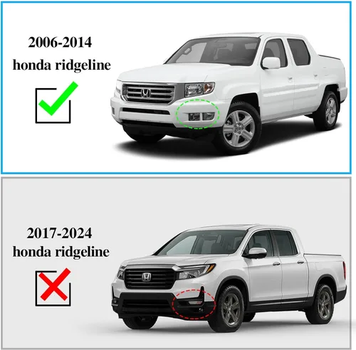 Vista 3 de COMNOVA AUTOPART Estribos de aluminio compatibles con Honda Ridgeline 2006-2014. Estribos laterales Ridgeline de 6.5 pulgadas, barras Nerf escalones