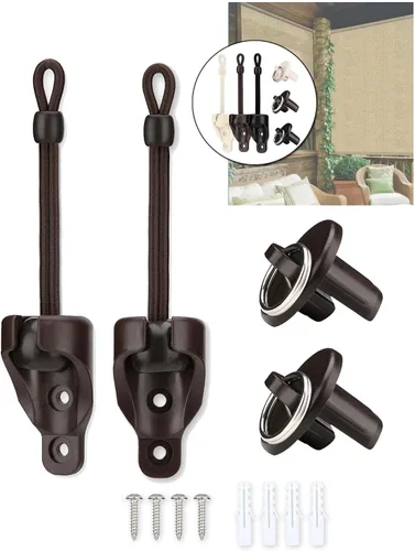 Vista 17 de Coolaroo - Piezas de repuesto para atar sombra y tapa de extremo con kit de anillo, resistencia a la intemperie, compatible con persianas