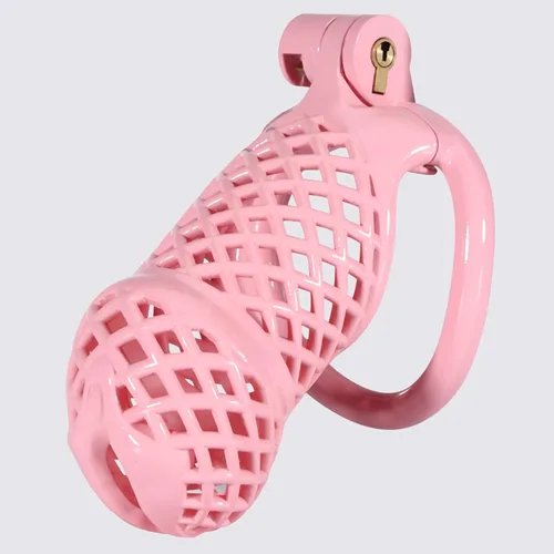 Vista 10 de Jaula de castidad masculina, dispositivo de castidad pequeño con anillos de 5 tamaños y sonido uretral para hombre, equipo de bondage,