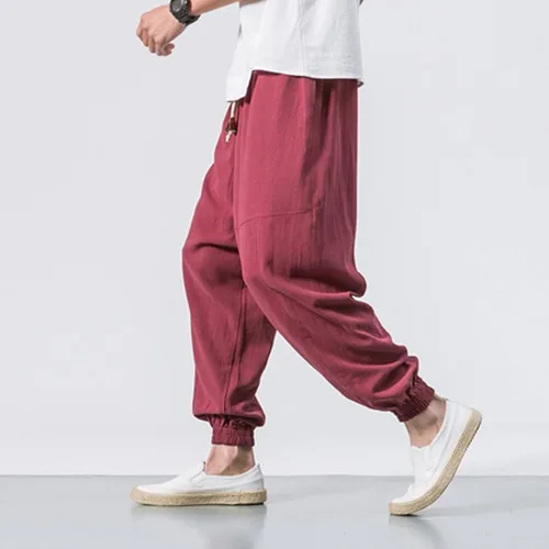 Vista 24 de Pantalones deportivos para hombre, pantalones de otoño e invierno y sólidos para hombres y hombres, cómodos con múltiples bolsillos