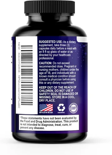 Vista 7 de Glucosamina condroitina, MSM y cúrcuma – Suplemento de apoyo articular extra fuerte con 1500 mg de sulfato de glucosamina por porción