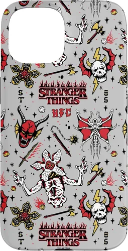 Vista 6 de Stranger Things Demogorgon Hellfire Club - Funda con patrón para iPhone 17