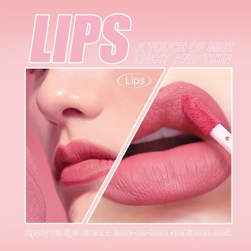 Vista 8 de BestLand Juego de 3 lápices labiales líquidos rojos atrevidos, seductores, brillo de labios mate de larga duración, impermeable, alto pigmento a