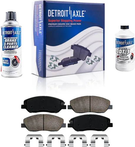Vista 36 de Detroit Axle - Kit de freno delantero para Dodge Ram 1500 Durango Dakota Chrysler Aspen Dakota Driver Side Disco Freno Pinza de freno de cerámica