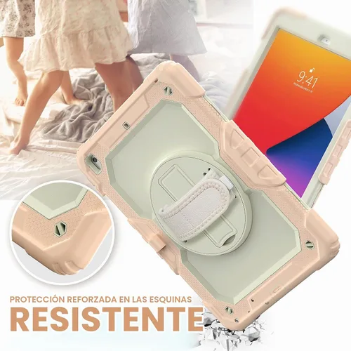 Vista 7 de BLOSOMEET Funda para iPad de 9ª generación 2021 de 10,2 pulgadas, color oro