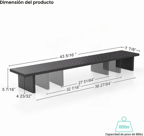 Vista 5 de EUREKA ERGONOMIC Soporte de monitor dual de fibra de carbono ajustable