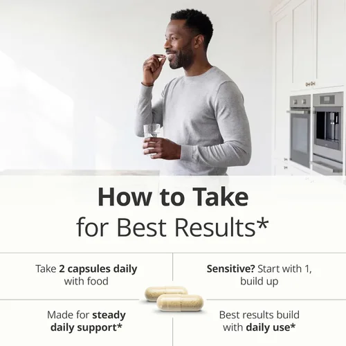 Vista 9 de Suplemento multivitamínico multimineral diario para hombres - Vitaminas A, C, E, D, B1, B2, B3, B5, B6, B12. Magnesio, biotina, espirulina, zinc.