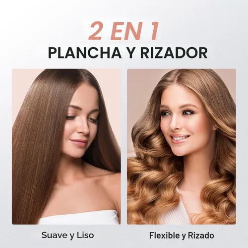 Vista 5 de MiroPure Alisadora de Cabello, Alisadora de Cabello con Placas de Titanio de 1 Pulgada con Calentamiento de 15S, Plancha de Cabello Profesional