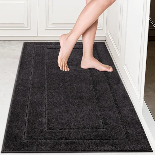 Vista 55 de PURRUGS Alfombra de cocina lavable a máquina, de 24 x 35.5 pulgadas, antideslizantes, antideslizantes, tapetes de pie suaves y superabsorbentes