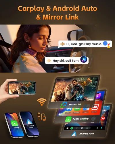 Vista 6 de [8 núcleos 6+128G] Radio Android para Ford Escape 2014-2019, pantalla táctil HD de 9 pulgadas para Escape con CarPlay Android Auto, WiFi de 5 GHz