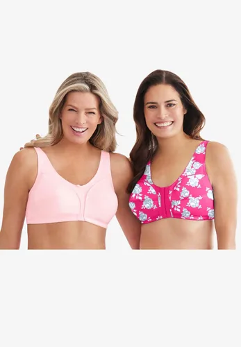Vista 6 de Comfort Choice Sujetador sin aros de algodón con cierre frontal para mujer