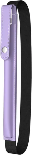 Vista 11 de MoKo Soporte para lápiz para Apple Pencil Pro, Apple Pencil de 1ª/2ª generación, iPencil (USB-C), Funda de cuero PU para lápiz de iPad con hebilla