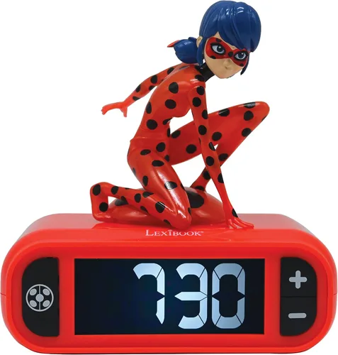 Vista 19 de LEXiBOOK, Vengadores de Marvel, Reloj despertador con luz nocturna de Los Vengadores, Sonidos y melodías, Pantalla LCD retroiluminada, Luminoso