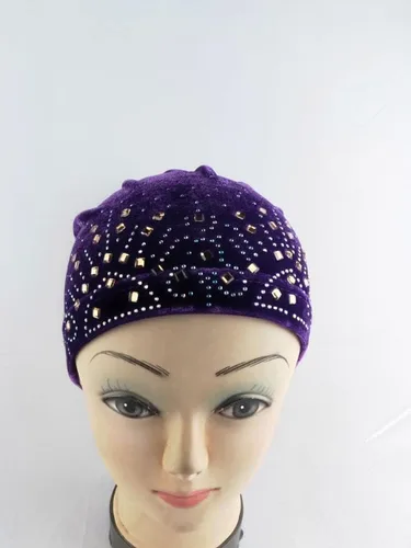Vista 6 de MSBRIC - Gorros de terciopelo para mujer, color 1933