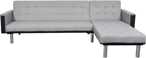Vista 2 de Tela de sofá cama en forma de L, sofá club, sofá moderno, sofá VIP, sofá de vestíbulo, sofá cómodo, sofá de salón, sofá de balcón, sofá