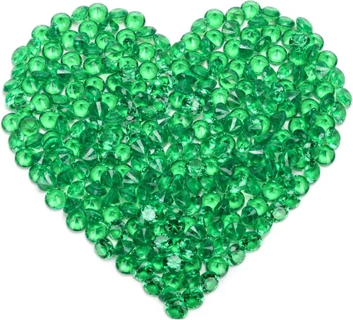 Vista 9 de Diamante falso, 1700 piezas de diamantes acrílicos transparentes de 0.394 pulgadas, gemas de cristal para rellenos de jarrón, dispersión de mesa