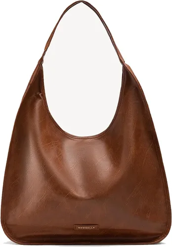 Vista 53 de NEWBELLA Bolso Hobo para mujer - Bolso de hombro y bandolera de cuero sintético, bolso de mano espacioso para el trabajo y uso diario