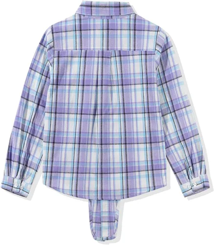 Vista 4 de Noomelfish Camisa de manga larga con botones para niñas (5-12 años)
