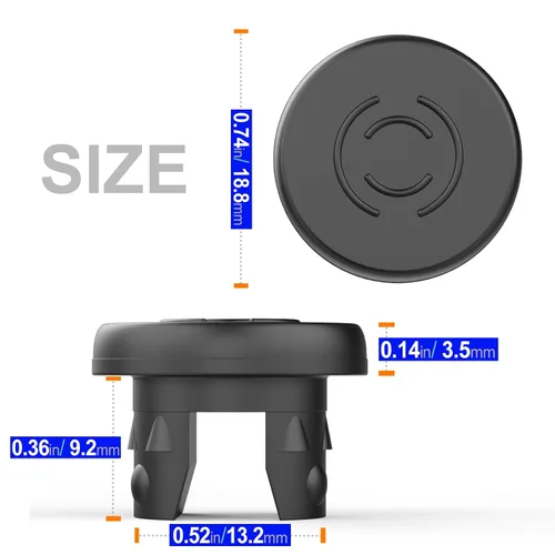 Vista 2 de Biomed Solutions - Tapón de goma butílica de 0.787 in con dos patas para liofilización y liofilización, botella de vidrio de liofilización, 100 Negro