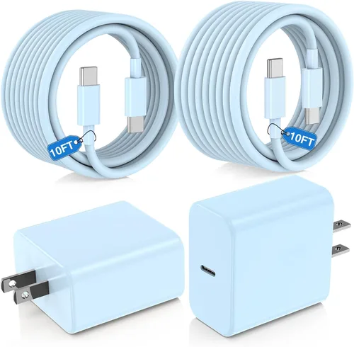 Vista 16 de Paquete de 2 bloques de cargador USB C de 100 W, adaptador de pared de Negro