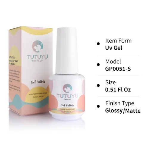 Vista 7 de Esmalte de uñas de gel marrón chocolate, 0.5 onzas líquidas, UV/LED, para otoño e invierno, colores oscuros, negro, café, kit de esmalte en gel