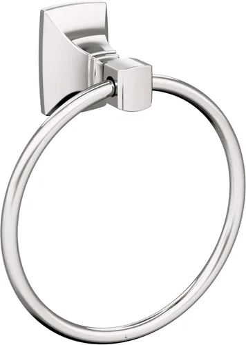 Vista 9 de Amerock BH36012 Highland Ridge 7-7/16" Anillo de toalla montado en la pared - Cromo Cromado
