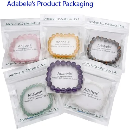 Vista 6 de Adabele 1pc Natural Stretch Gemstone Bracelet 5mm-8mm Free Form Bead 7 Inch 7.5 Inch Healing Crystal Engergy Quartz Chakra Jewelry Women Birthday