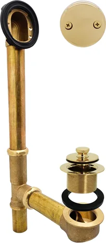 Vista 19 de Westbrass Pull & Drain D3262-62 - Desechos de baño de 14 pulgadas, tubo de calibre 17, negro mate, D3262-62