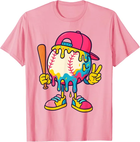 Vista 35 de Camiseta de béisbol Ice Cream Drip Youth Back To School Baseball Stuff