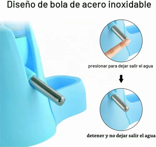 Vista 5 de Guardians Botella de agua de hámster, botella automática para beber Little Pet con base de contenedor de alimentos, choza, botellas de alimentación