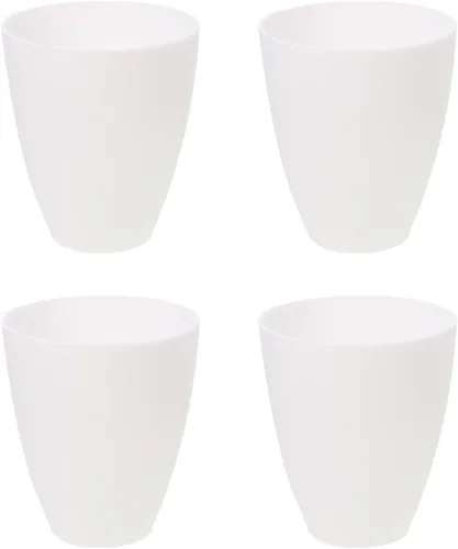 Vista 7 de Uonlytech Pantallas de lámpara de plástico, 4 piezas, repuesto de pantalla de herraduras blancas, cubierta de lámpara de techo para lámpara