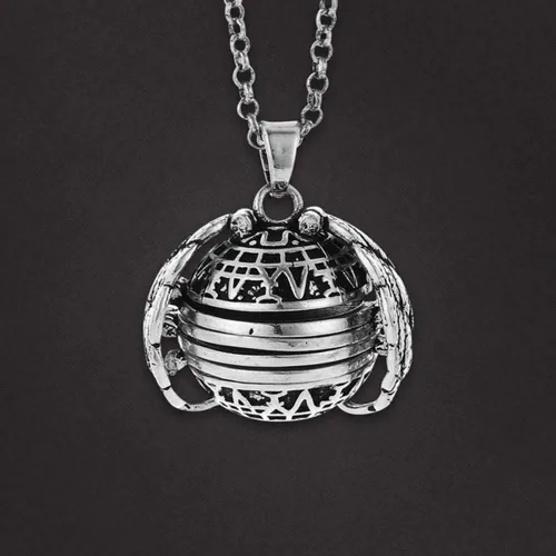 Vista 9 de Medallón, Unisex, Alas Huecas Ampliando 4 Foto Medallón Bola Colgante Collar Memorial Regalo - Plata