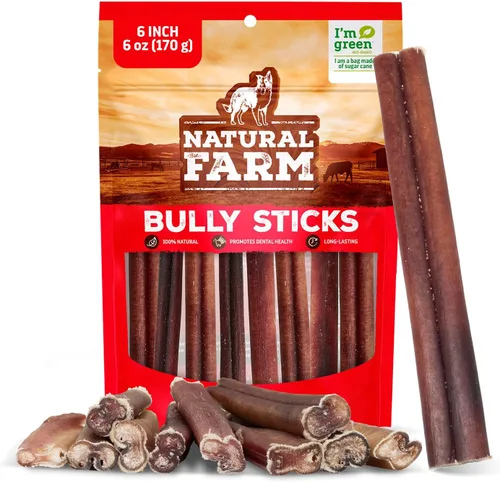 Vista 43 de Natural Farm Golosinas de colágeno trenzadas para perros (30 cm, paquete de 6), palitos de colágeno, golosinas naturales para perros, de larga