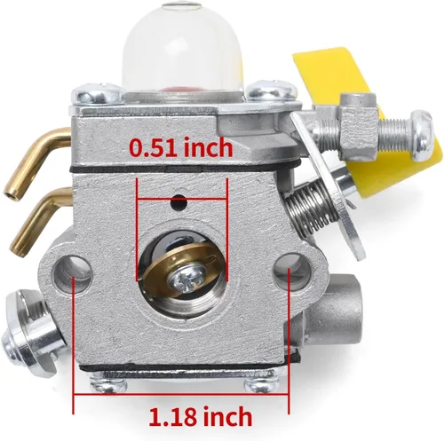 Vista 3 de SYOWADA Repuesto de carburador C1U-H60 para recortadora de cuerdas Ryobi RY28000 RY28005 RY28025 RY28020 CS26 RY28021 RY28041 26CC, reemplazo