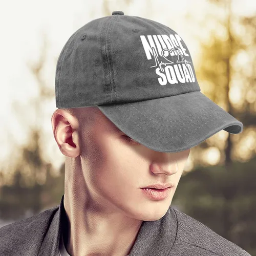 Vista 4 de KLDADY Nurse Squad Golf hat Blue hat Pigment Black Golf Hats Men Gifts for Mom Golf Hat