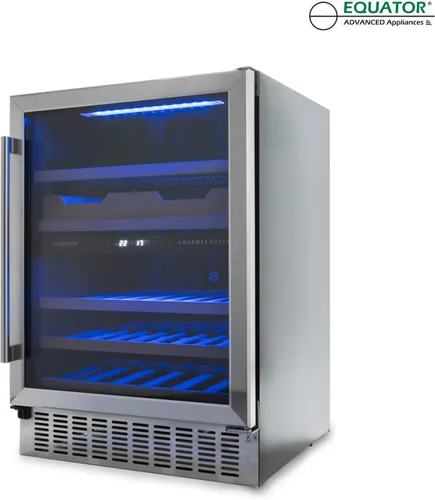 Vista 5 de Equator Luxury Hybrid Dual Zone Gourmet Center 43 Botellas+Latas+Fine Foods 110V
