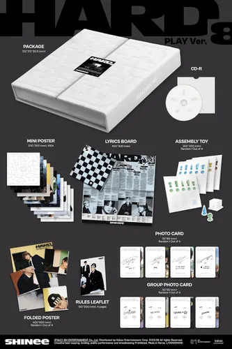 Vista 2 de SHINee - HARD [Play ver.] Álbum+Tienda de regalo