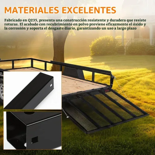 Vista 4 de G-PLUS 2 Sided Trailer Tailgate Liftgate Ramp Lift Assist Syste Black