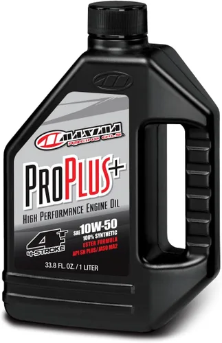 Vista 6 de Maxima Racing Oils 30-02901-2PK Pro Plus+ 10w40 - Aceite sintético para motor de motocicleta, botella de 1 litro, paquete de 2