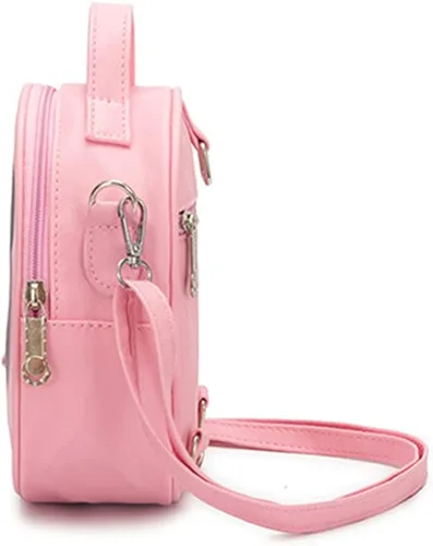 Vista 4 de Kerrs Choice Bolso cruzado para mujer mochila japonesa para mujer bolso cruzado rosa lindo bolso cruzado Rosado