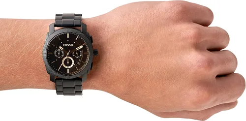 Vista 5 de Fossil Machine - Reloj cronógrafo de cuarzo con caja de acero inoxidable para hombre