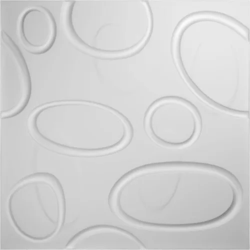 Vista 5 de Ekena Millwork WP20X20FEWH 19 5/8 pulgadas de ancho x 19 5/8 pulgadas de alto Felix EnduraWall Decorativo 3D Panel de pared cubre 2.67 pies cuadrados