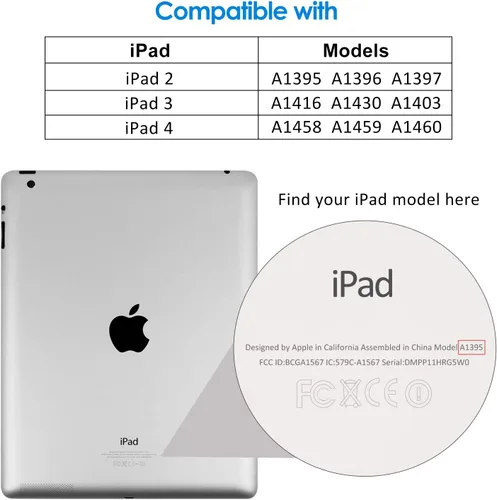 Vista 2 de JETech Protector de pantalla solo para iPad 2 (2011) / iPad 3 (2012) / iPad 4 (2012) – Modelos descontinuados – no para ningún iPad nuevo – Vidrio